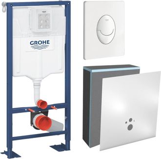 GROHE Set Marco De Soporte Grohe Solido Con Revestimiento Wedi I-board, Blanco, Con Revestimiento Blanco Puro
