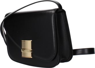Ferragamo Womens Black Leather Crossbody Bag