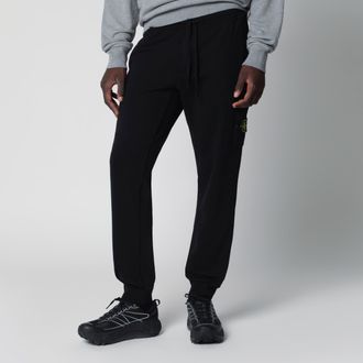 Stone Island Pantaloni jogging neri in cotone