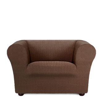 Eysa Funda de sill&oacute;n chester/klippan biel&aacute;stica marr&oacute;n 70 - 130 cm