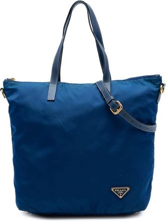 Prada Pre-owned Prada Tessuto Zip Top Convertible Tote Ladies 34VBX4XCU6BOWPY8