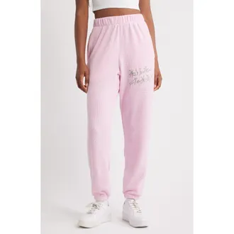 Boys Lie Georgia Rules V2 Mac Slim Thermal Sweatpants in Pink at Nordstrom Rack, Size X-Small