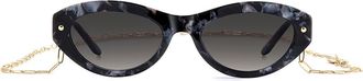 Carolina Herrera HER 0406/S GBY/9O Womens Sunglasses Black Size 52