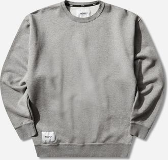 Wtaps Men s SIGN-YD Crewneck Sweatshirt Ash Grey