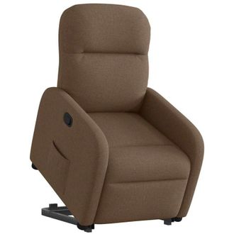 vidaXL Vidaxl - Sill&oacute;n Reclinable Elevable De Tela Marr&oacute;n