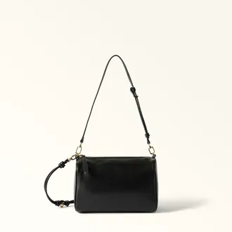 Furla Talia Borsa A Tracolla Nero Nero Pelle Nappa Donna