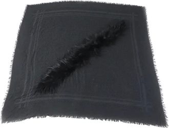 Gucci Pre-owned Scarves, female, Black, Size: ONE SIZE Pre-owned Silk scarves