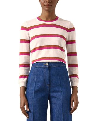 L.k. Bennett Lk Bennett Ashley Knitted Wool-Blend Top