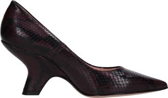 Anna F. Met hak Bordeaux - Dames - Pumps - Rood - 36 EU - Schoenen