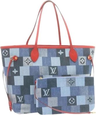 Louis Vuitton Pre-owned Vintage Tote Bag - Dames - Vintage Shopper - Blauw - ONE Size - Vintage