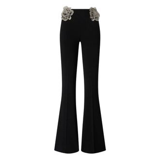 Pinko Wide Trousers, female, Black, Size: M Wide Trousers