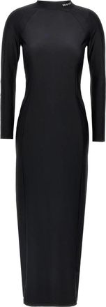 Alexander Wang Rashguard Dress - Dames - Maxi kleedjes - Zwart - M - Nylon - Kleedjes