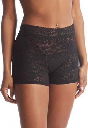 Hanky Panky Womens Daily Lace Boxer Brief In Black