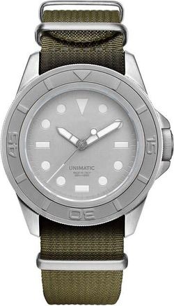 Unimatic Modello Uno Grey Dial Mens Watch U1-AEG