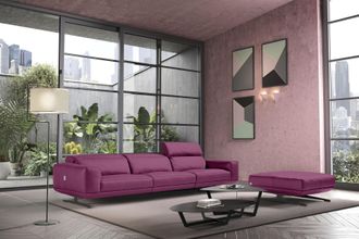 Egoitaliano 3-Sitzer »Gloria, super bequem, hochwertige Verarbeitung, edles Design, Megasofa« beidseitig verstellbare Rückenelemente, mit Designmetallfüssen