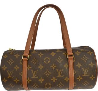 Louis Vuitton Papillon Handbag Monogram Canvas Brown Canvas Handbag (Pre-Owned)