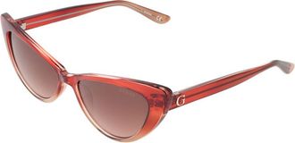 Guess Womens Gu7762 Cat Eye Sunglasses - Brown - One Size