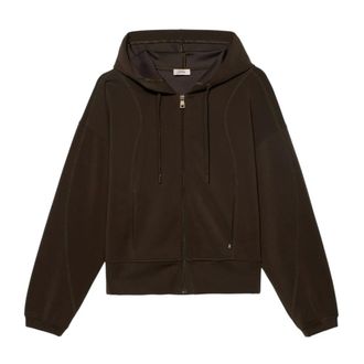 Oltre Dames, Sweatshirts & Hoodies, Bruin, Maat: XL Katoen