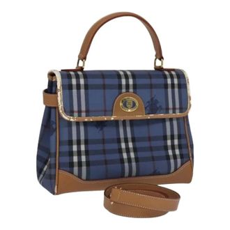 Burberry Pre-owned Handbags, female, Blue, Size: ONE SIZE Pre-owned Vintage Hand Bag