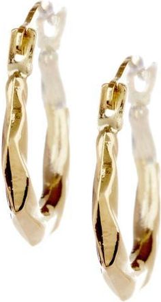Candela Jewelry 14K Yellow Gold Puffed Swirl Hoop Earrings at Nordstrom Rack