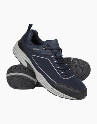Mountain Warehouse Mens Mountain Warehouse Mens Ramble Softshell Waterproof Trainers - Navy - Size: 10
