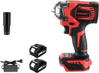 OEM Llave De Impacto El&eacute;ctrica, Par De 1200 N&middot;m, Motor Sin Escobillas, 2 Bater&iacute;as, Enchufe Europeo