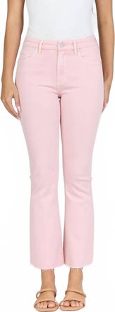 Dear John Denim Jeanne Ankle Flare Straight Leg Jean In Pink Cloud