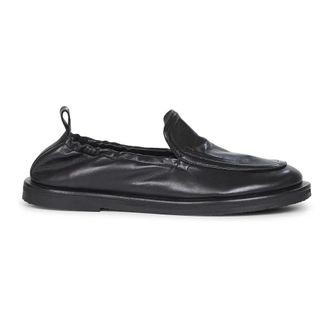 STUDIO NICHOLSON Loafers, male, Black, Size: 11 US Black Slip-On Flat Shoes