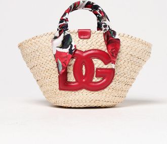 Dolce & Gabbana Borsa Kendra Dolce & Gabbana in rafia intrecciata
