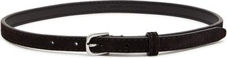 Toteme Thin Suede Belt - Chocolate - 90 (UK14/ L)