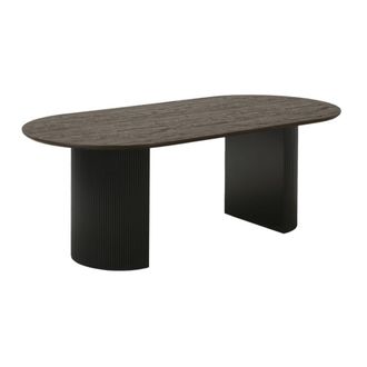 Moloo de comedor para 6/8 personas 210 cm marr&oacute;n oscuro