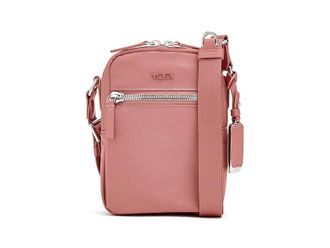 Tumi Persia Crossbody Cross Body Womens Handbags Pink Clay, Leather/Nylon