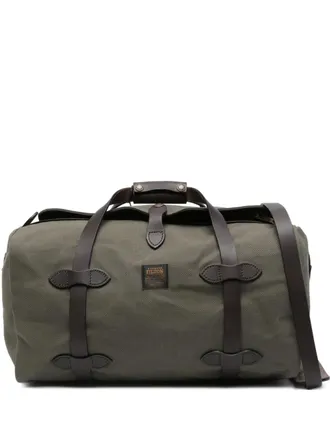 Filson Borsone con orlo in pelle - Verde