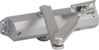 Groom Groom - Cierrapuertas Completo Con Brazo Est&aacute;ndar Plateado Gr 010 Fuerza 3 503111