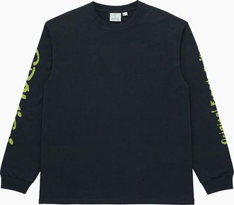 Gramicci Mens Gramicci Freedom Long Sleeve T-Shirt - Grey/Black - Size: 40