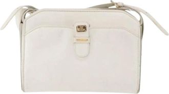 Celine Pre-owned Vintage Cross Body Bag - Dames - Vintage Schoudertas - Wit - ONE Size - Leer - Vintage
