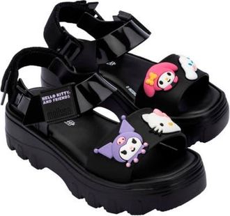Melissa x Hello Kitty and Friends Lug Sole Sandal in Black at Nordstrom, Size 10