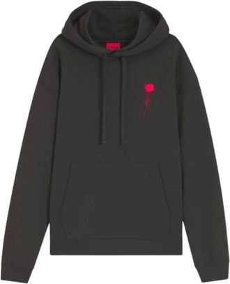 HUGO BOSS Sweatshirts Hoodies > Hoodies - Heren - Hoodies - Zwart - XL - Hoodies & sweatvesten