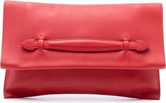 Herm&egrave;s Clutch Pliplat in pelle Evercolor 2016 - Rosso