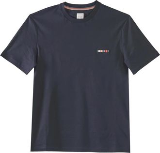 Paul Smith Logo Multistripe T-shirt met korte mouwen - Heren - T-shirts - Blauw - S - Katoen - Tops