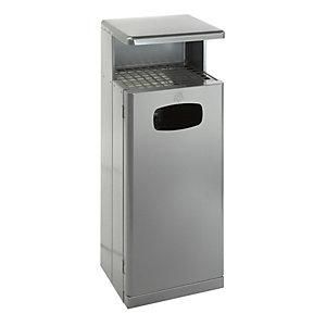 EKO V-part - Abfallsammler Mit Ascherdach Aluminium Volumen 55 L Bxhxt