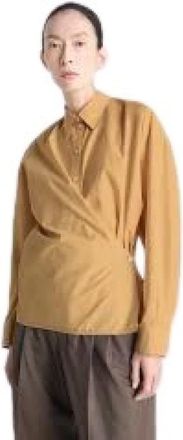 Christophe Lemaire Two Pocket Cropped Jacket - Dames - Zomerjassen - Oranje - S - Katoen - Jassen