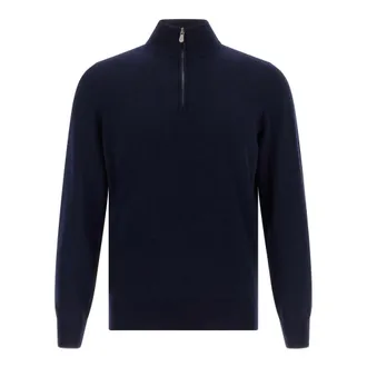 Brunello Cucinelli Heren, Truien, Blauw, Maat: 3XL Kasjmier