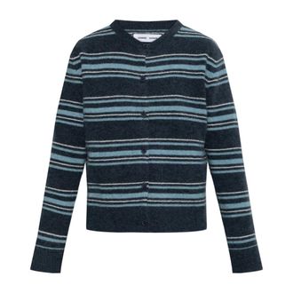 Sams&oslash;e & Sams&oslash;e Nor Cardigan - Dames - Vesten - Blauw - XS - Wol - Truien & Vesten