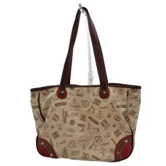 Loewe Tweedehands Canvas handtassen - Dames - Pre-owned - Beige - Maat: ONE Size