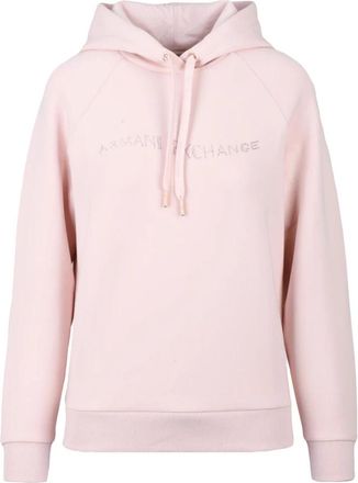 A|X Armani Exchange Felpa sotile con cappuccio - Dames - Hoodies - Roze - XS - Katoen - Hoodies & sweatvesten
