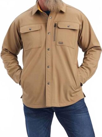 Ariat Rebar Durastretch Utility Softshell Shirt Jacket In Khaki