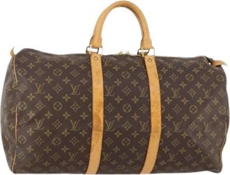 Louis Vuitton Pre-owned Keepall tas - unisex - Vintage Weekendtas - Bruin - ONE Size - Leer - Vintage