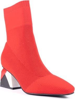 Ninety Union Sidney Block Heel Sock Bootie in Red at Nordstrom Rack, Size 14