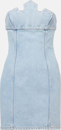 Coperni x Disney - Abito bustier in denim